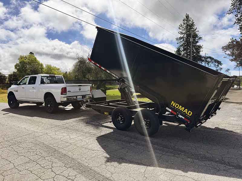 Dump trailer rental for junk hauling, construction sites, or other large loads in Spokane area