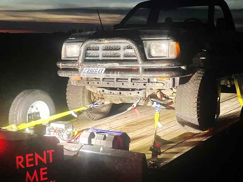 Premium trailer accessories and safety equipment included with Titan Trailer rentals in Medical Lake