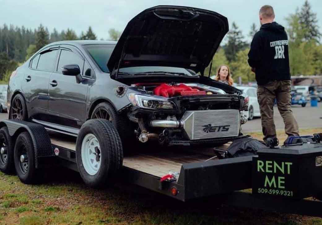 race car hauling spokane